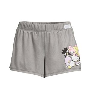 Hello Kitty and Friends Women's 2XL Sleep Shorts in Grey
